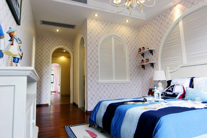 铭豪花苑151平米地中海风格3室2厅效果图台州装修椒江